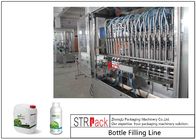 Liquid Bottle Filling Line With Bottle Capping Machine And Double Side Labeling Machine