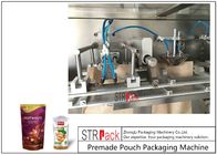 MCU Control Nuts Packaging Machine / Stand Up Pouch Filling Sealing Machine For Peanut