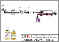 Turntable Feeding Bottle Filling Line High Accuracy For Shower Gel Body Cream