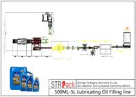 High Efficiency Bottle Filling Line 500ML - 5L Lubricating Oil Filling Line