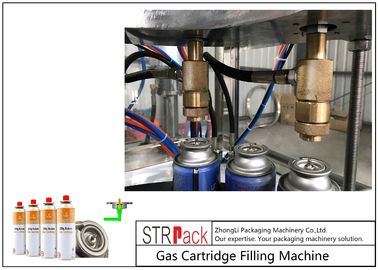 380V 50Hz Bottle Filling Line Full Automatic Gas Cartridge Aerosol Filling Line