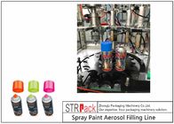 Pneumatic Bottle Filling Line Spray Paint Aerosol Filling Line ISO9001
