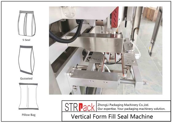 Pneumatic Control Powder Filling And Packing Machine PLC Servo System For Gusseted Bag