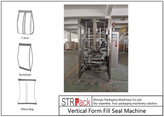 Pneumatic Control Powder Filling And Packing Machine PLC Servo System For Gusseted Bag