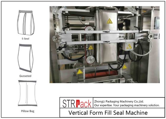 Pneumatic Control Powder Filling And Packing Machine PLC Servo System For Gusseted Bag