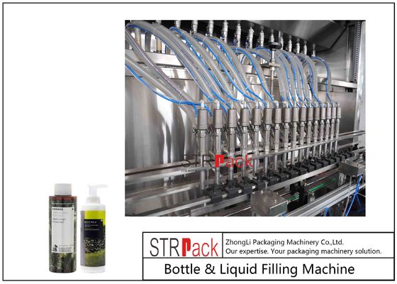 Automatic Bottle &amp; Liquid Filling Machine For Liquid Products With 8, 10, 12, 14 or 20 Filling Nozzles.