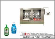 Double Servo Piston Liquid Filling Machine For Liquid Products sauces, salad dressings, cosmetic products, liquid soaps,
