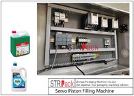 Automatic Linear Servo Piston Paste Filling Machine 10 Heads For Viscou