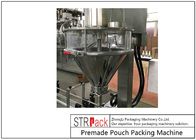 Auto milk Powder Tea Powder Coffee Powder Packaging Machine For Stand Up Zipper Pouch 5.5 KW