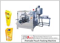 Liquid Premade Pouch Packing Machine Rotary With Paste Filler