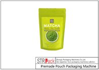 Matcha Green Tea Powder DoyPack Zip Pouch Packaging MachineRotary Fill and Seal With Auger Filler for Powder