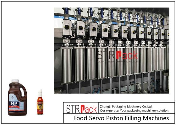 Fully Automatic Sauce Jar Brown Sauce Food Bottle Filling Machine Food Packaging Machine