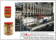 Peanut Butter Bottle Inline Volumetric Piston Filling Machine 0.6Mpa