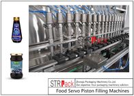 Automatic Piston Glass Bottle Filling Machine 6 Heads 1 Liter for Blueberry Jam