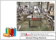 Semi Automatic Aerosol Spray Paint Can Filling Capping Machine Gas