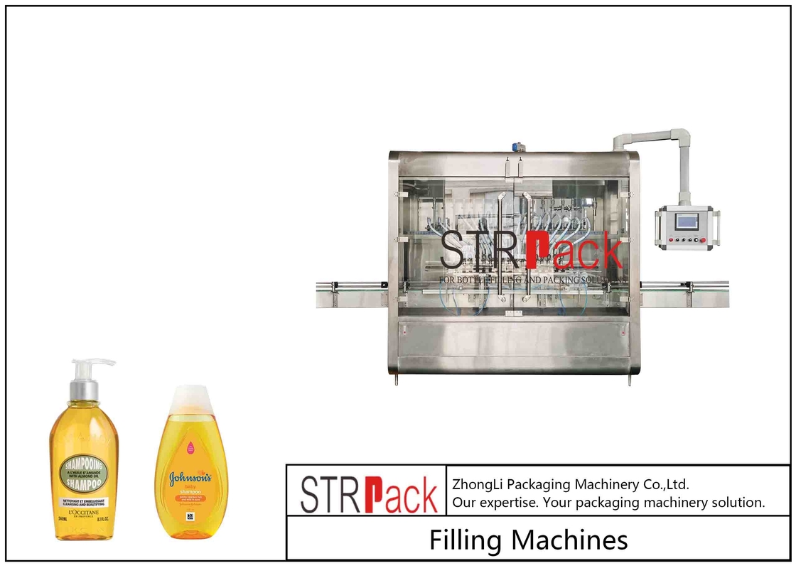 50Ml - 5000Ml Automatic Liquid Filling Machine For Bottle Shower Gel