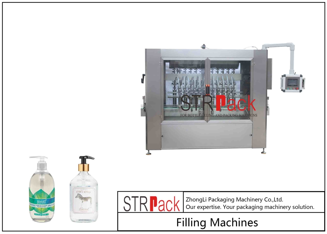 Automatic Chemical Liquid Piston Filling Machine For Soap Foaming Detergent