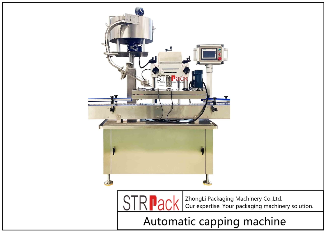 Stainless Steel Automatic Capping Machine 1000*800*1500mm 220V / 380V