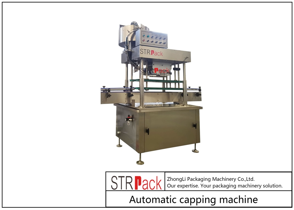1.5KW Power Automatic Bottle Capping Machine High Speed 50 - 60 Bottles/min