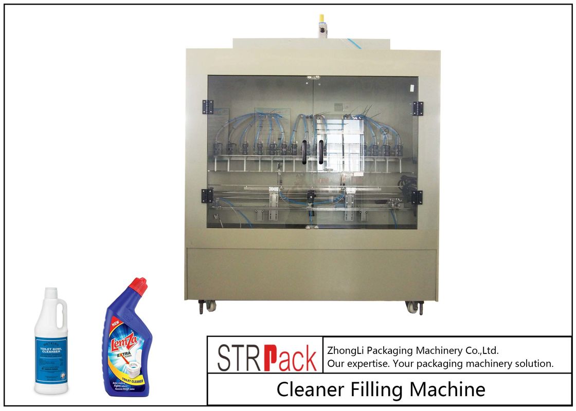 Anti corrosive Automatic Liquid Filling Machine For Angle - Necked Disinfection Bottle