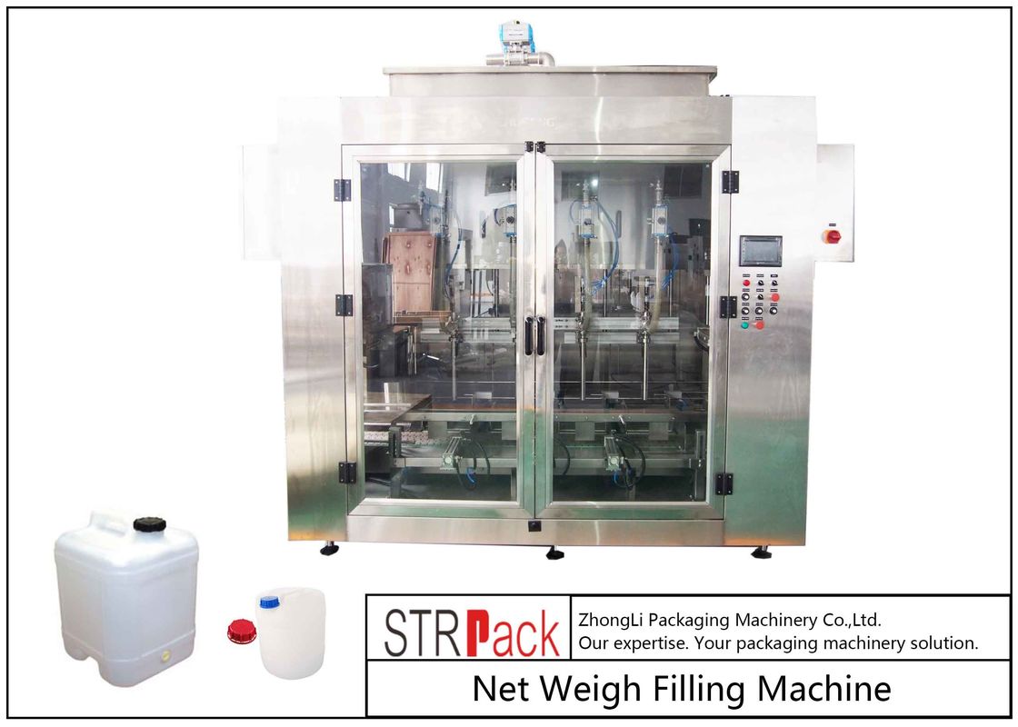Linear Weighing Type Pesticide Filling Machine For 5-25L Bottle Barrel Or Jar Can