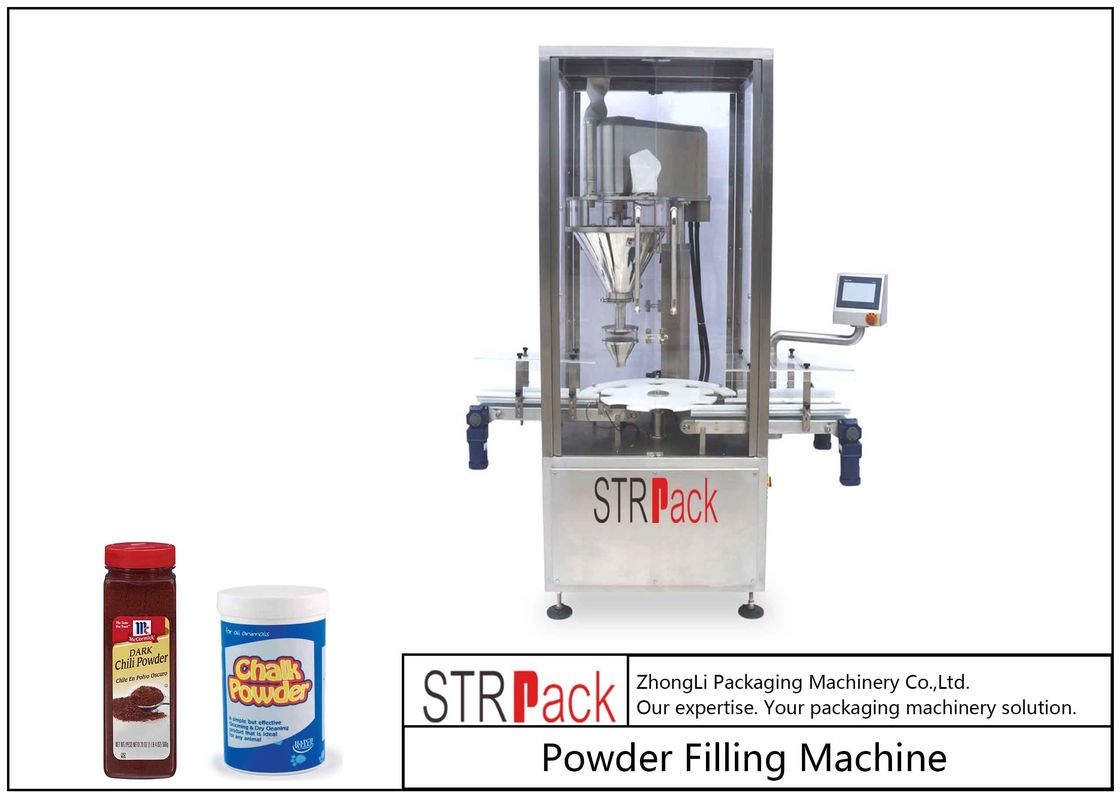 Touch Screen Control Powder Filling Equipment With Stainless Steel Structure