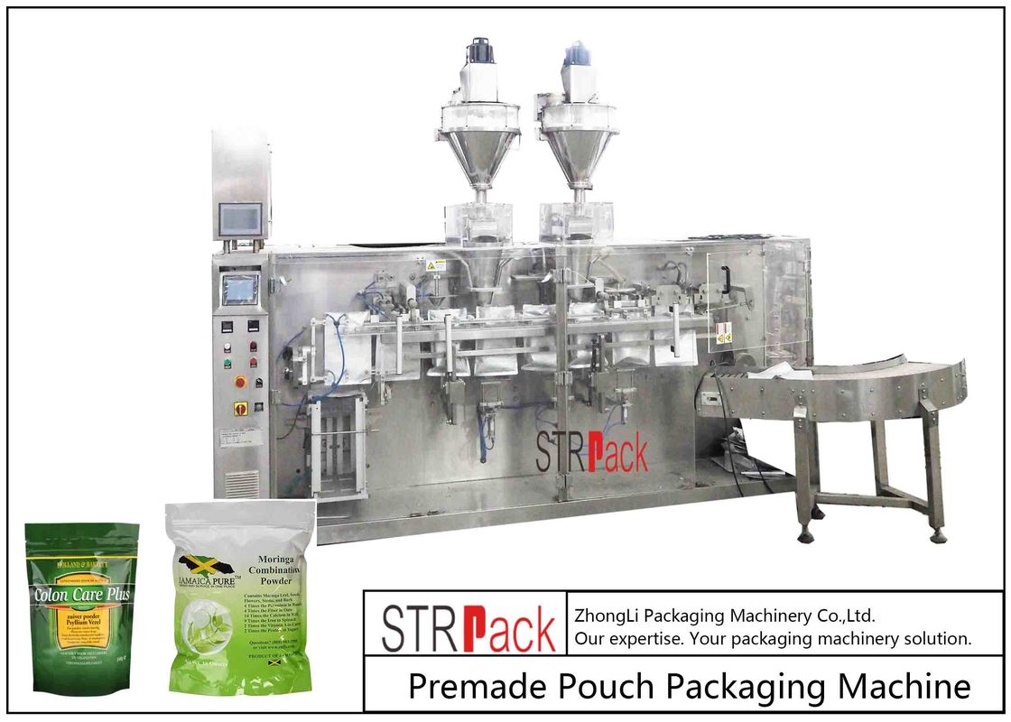 Moringa Seeds Powder Premade Pouch Packaging Machine For Doypack / Zipper Bag