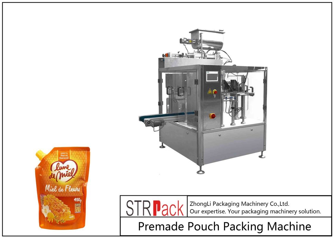 450g Honey Doypack Liquid Pouch Packaging Machines High Frequency