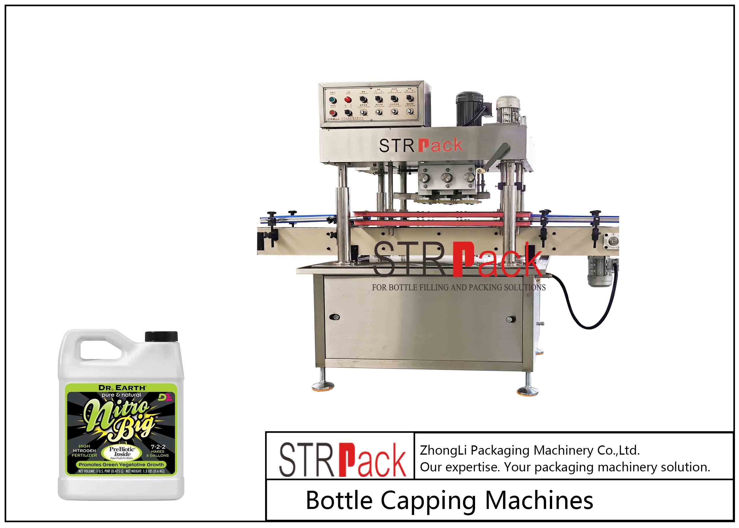 150pcs/Min Bottle Capping Machine Semi Automatic Spindle Capper 200CPM