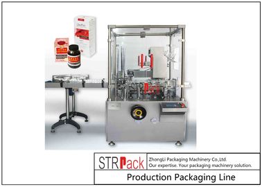 Intelligent Bottle Cartoning Machine / Carton Box Packing Machine Speed Up To 120 BPM