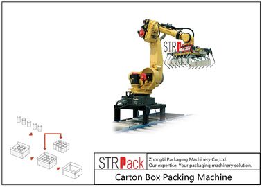 Automatic Carton Robot Palletising System For Industry Food Chemistry Stacking
