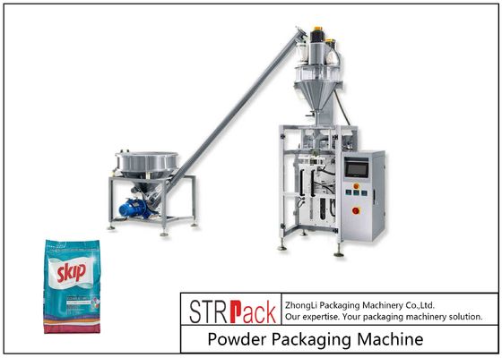 Pillow Bag Gusseted Bag Block Bottom Bag Vertical Form Fill Seal Powder Packaging Machine With Auger Filler